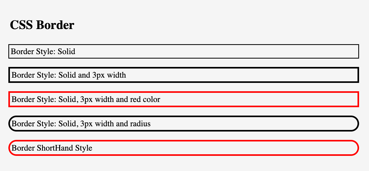 CSS Borders